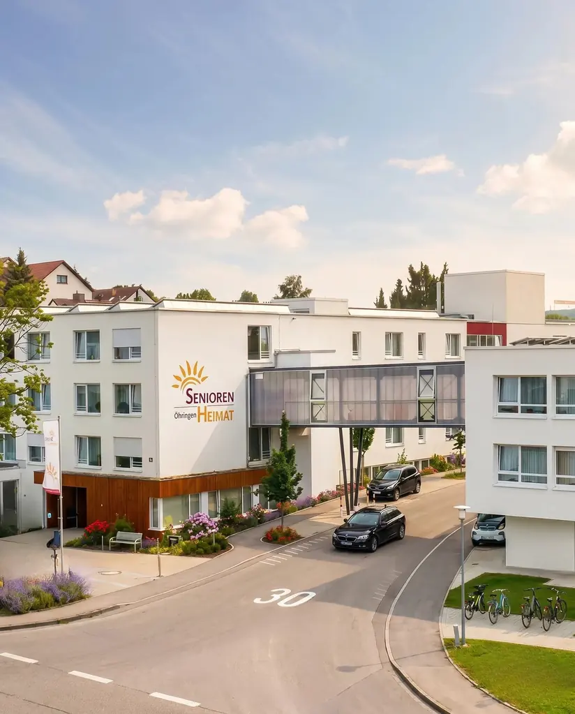 Außenansicht der Seniorenheimat Öhringen — würdevolles Älterwerden in der Hohenloher Heimat