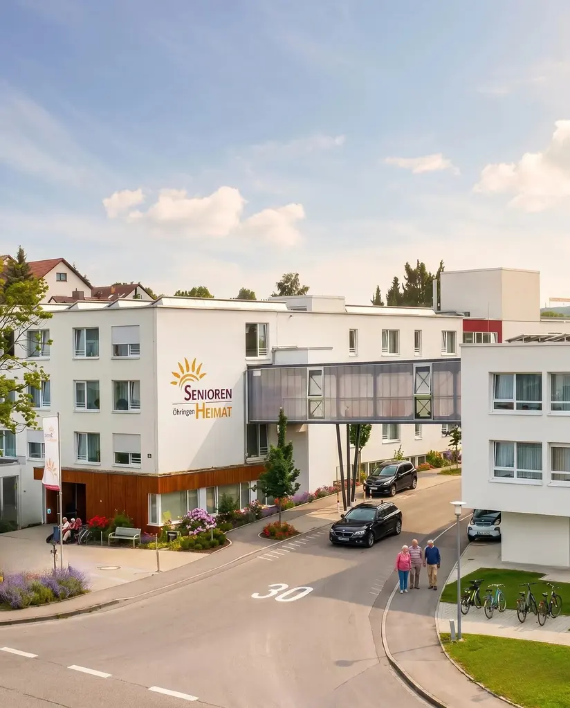 Außenansicht der Seniorenheimat Öhringen — würdevolles Älterwerden in der Hohenloher Heimat