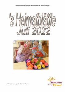 thumbnail of Heimatblättle Juli 2022
