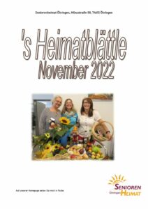 thumbnail of Heimatblättle November 2022
